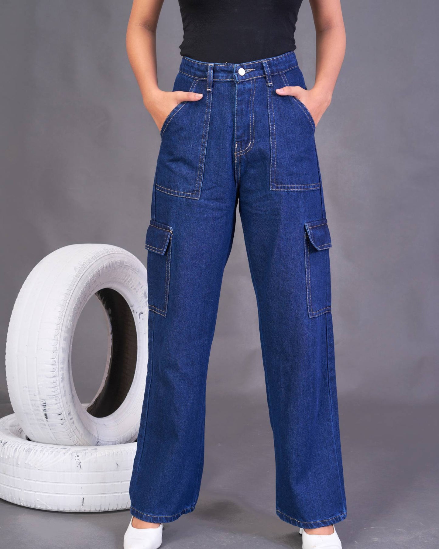 Baggy Pocket Jeans