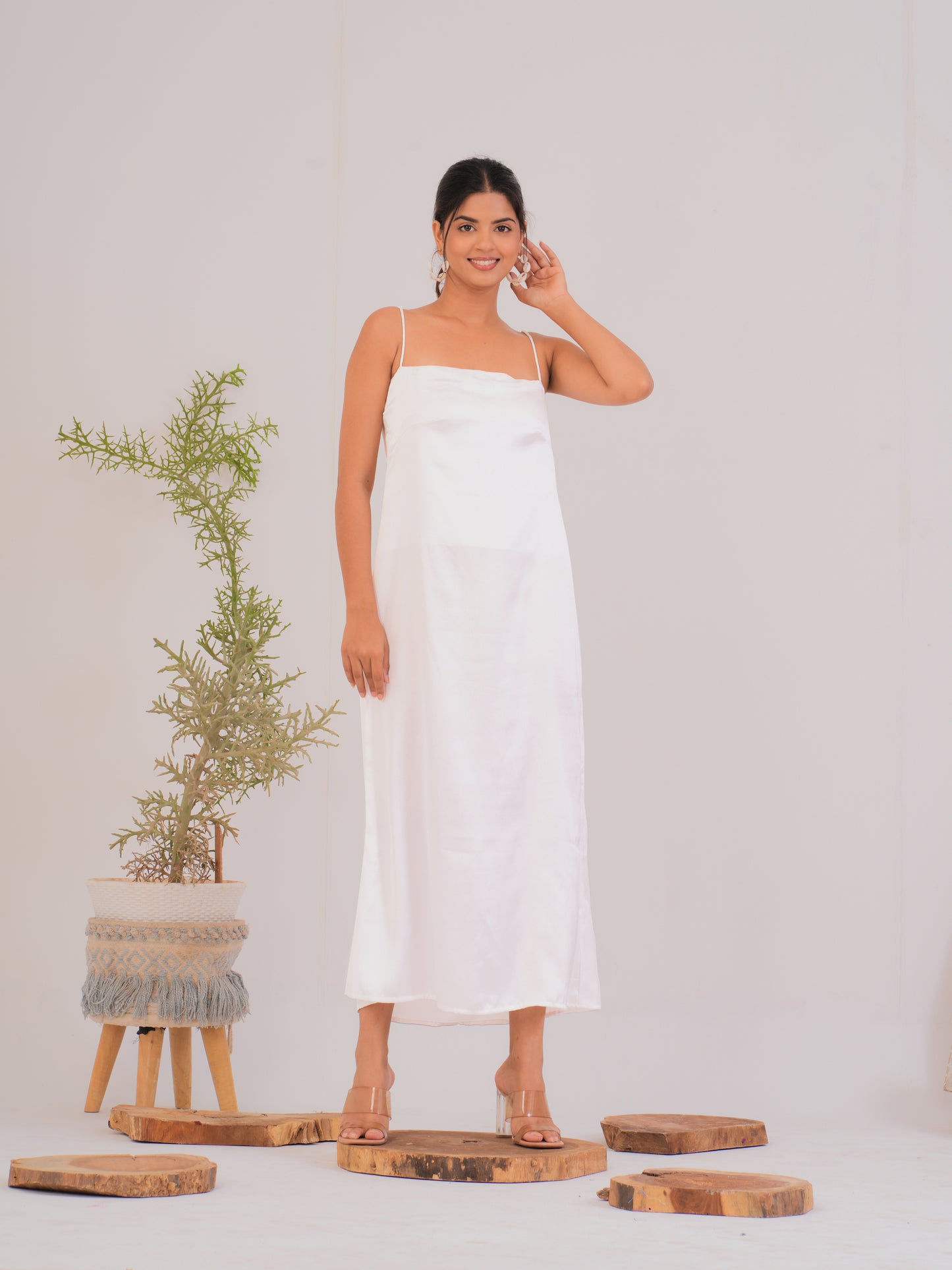 Ivory Elegance Maxi Dress